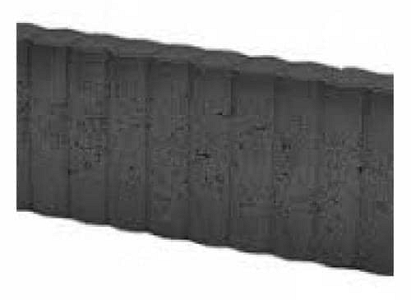 Mini Rondobandpalissade 6x25x50 cm Zwart