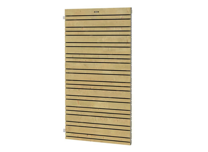 Vuren tuindeur Flux Excellent op verstelbaar stalen frame, 100 x 180 cm, groen geïmpregneerd.