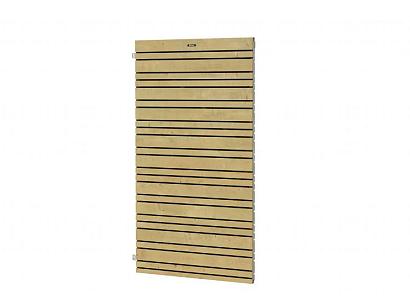 Vuren tuindeur Flux Excellent op verstelbaar stalen frame, 100 x 180 cm, groen geïmpregneerd.