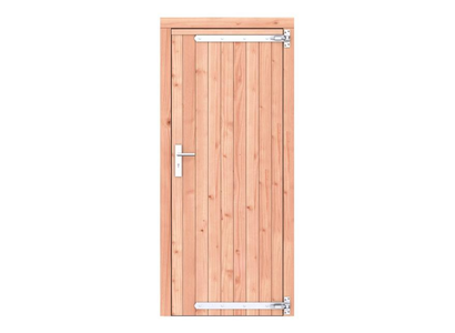 Douglas enkele deur inclusief kozijn extra breed en hoog, linksdraaiend, 119 x 209 cm, onbehandeld