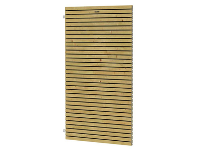 Vuren tuindeur Elan Excellent op verstelbaar stalen frame, 100 x 180 cm, groen geïmpregneerd.