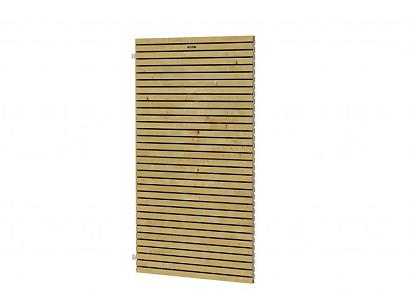 Vuren tuindeur Elan Excellent op verstelbaar stalen frame, 100 x 180 cm, groen geïmpregneerd.