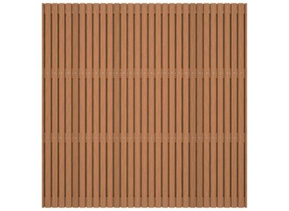 Thermovision Ayous geschaafd latten scherm, recht horizontaal/verticaal, 180 x 180 cm.