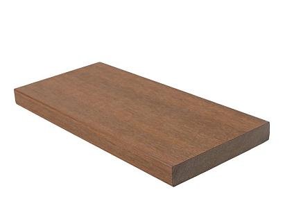 NewTechWood composiet co-extrusie kantplank houtstructuur 2,3 x 13,8 x 300 cm, Teak.