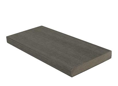 Kantplank composiet houtstructuur 2,3 x 13,8 x 300 cm | Silver Gray.