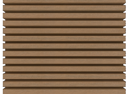 NewTechWood HKC co-extrusie wand bekleding castellation 25 profiel, 2,5 x 19,6 x 290 cm, Teak.