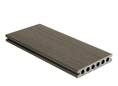 NewTechWood HKC co-extrusie dekdeel houtstructuur 2,3 x 13,8 x 300 cm, Silver Gray.