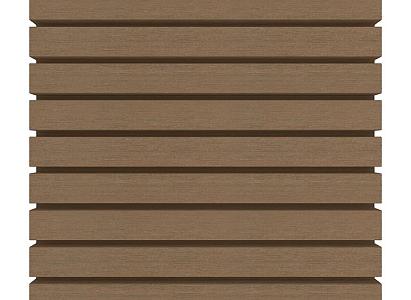 NewTechWood HKC co-extrusie wand bekleding castellation 50 profiel, 2,5 x 19,6 x 290 cm, Teak.