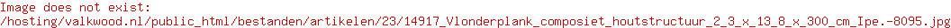 Vlonderplank composiet houtstructuur 2,3 x 13,8 x 300 cm | Ipe.