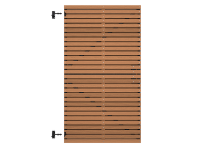 Thermovision Ayous geschaafd latten deur op verstelbaar frame, horizontaal, 178 X 99 cm.