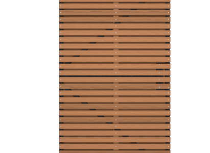 Thermovision Ayous geschaafd latten deur op verstelbaar frame, horizontaal, 178 X 99 cm.