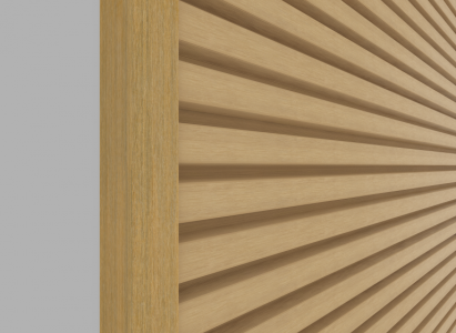 Eindprofiel t.b.v. Castellation PRO, 5 x 5 x 300 cm | Red Cedar.