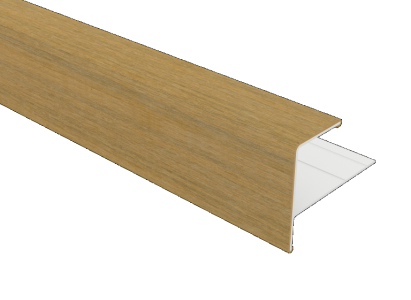 Eindprofiel t.b.v. Castellation PRO, 5 x 5 x 300 cm | Red Cedar.