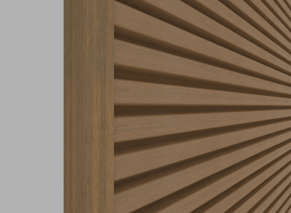 Eindprofiel t.b.v. Castellation PRO, 5 x 5 x 300 cm | Teak.