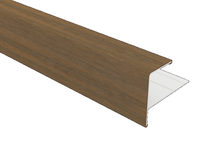 Eindprofiel t.b.v. Castellation PRO, 5 x 5 x 300 cm | Teak.