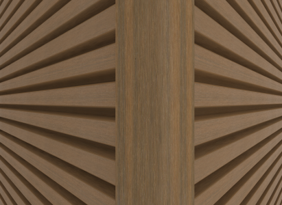 Hoekprofiel t.b.v. Castellation PRO, 6 x 6 x 300 cm | Teak.