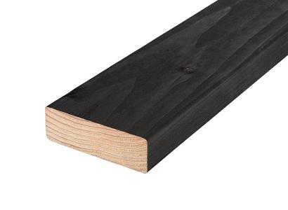 UITLOPEND! daarna op bestelling!!  Douglas balk 4,5 x 16 x 600 cm geschaafd ZWART