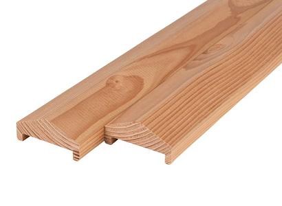 Douglas afdeklat 4,5 x 9,5 x 400 cm met piramide dakje