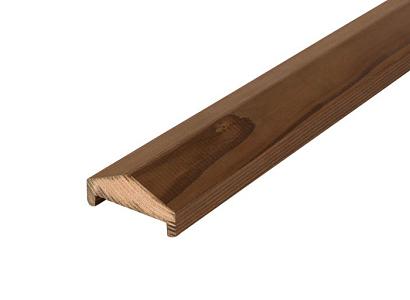 Douglas afdeklat 4,5 x 9,5 x 400 cm - bruin - met piramide dakje