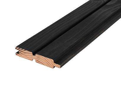 Douglas rhombus dubbel profiel 2,7 x 14 cm | ZWART