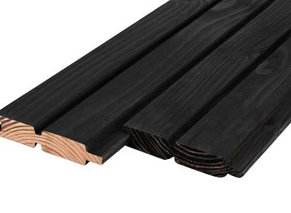  op bestelling!! Douglas Rhombus dubbel profiel 2,7 x 14 x 224 cm - zwart - dubbelzijdig - werkende 