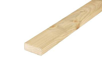 Vuren regel 2,8 x 7 x 420 cm geïmpregneerd