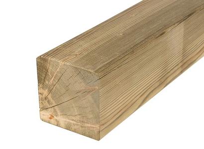 Vuren paal 14 x 14 x 300 cm geïmpregneerd (op bestelling)