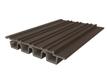 NewTechWood HKC co-extrusie Castellation PRO35 gevelbekleding, 3,3 x 21,5 x 230 cm, Ipé.