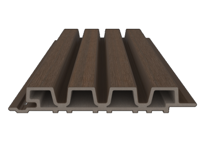 NewTechWood HKC co-extrusie Castellation PRO35 gevelbekleding, 3,3 x 21,5 x 230 cm, Ipé.