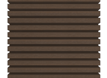 NewTechWood HKC co-extrusie Castellation PRO35 gevelbekleding, 3,3 x 21,5 x 230 cm, Ipé.