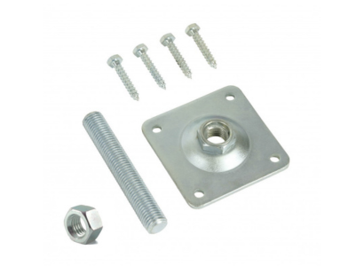 Set voor betonpoer incl. draadstang 100x100mm (verstelbare moer M20) [5mm] Galvanisch verzinkt