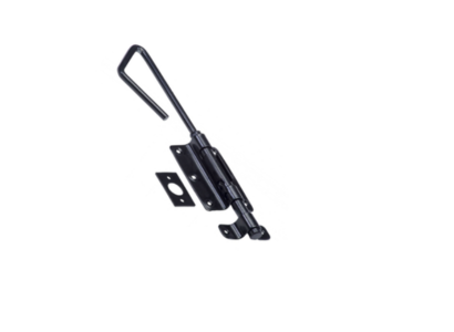 Staartgrendel 250mm zwart gepoedercoat