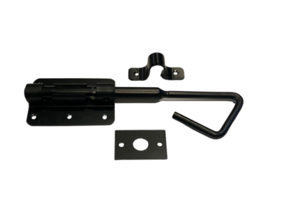 Staartgrendel 250mm zwart gepoedercoat