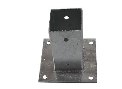 Paalhouder met plaat | 71x71x150mm
