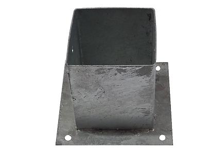 Paalhouder met plaat - 121x121x150mm