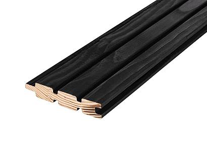 Douglas Rhombus triple profiel 2,7 x 14 cm | ZWART | dubbelzijdig | werkende breedte 13,3 cm