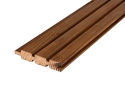 Douglas Rhombus triple profiel 2,7 x 14 cm | BRUIN | dubbelzijdig | werkende breedte 13,3 cm