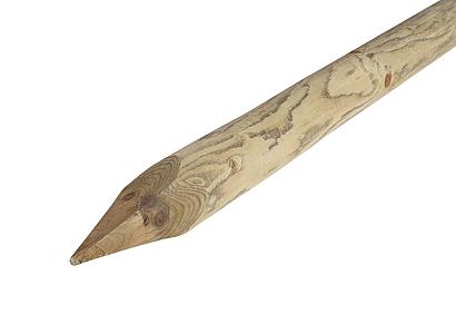 Vuren gefreesd rondhout Ø 8 cm x 160 cm geïmpregneerd