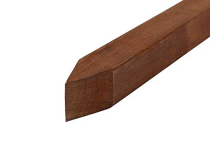 Hardhout paal 6,8 x 6,8 cm | Angelim Vermelho | geschaafd 
