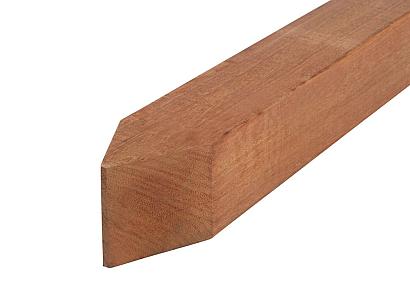 Hardhout paal Angelim Vermelho geschaafd 8,8 x 8,8 x 200 cm