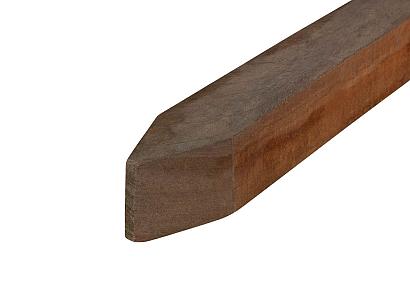 Hardhout paal Angelim Vermelho fijnbezaagd 7 x 7 x 300 cm