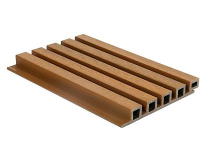 NewTechWood HKC co-extrusie wand bekleding castellation 25 profiel, 2,5 x 19,6 x 290 cm, Red Cedar.