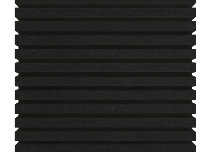 NewTechWood HKC co-extrusie Castellation PRO35 gevelbekleding, 3,3 x 21,5 x 290 cm, Ebony zwart.