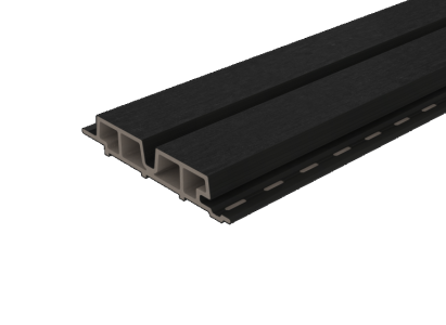 Gevelbekleding castellation PRO65 | 3,3 x 18 cm | Ebony zwart