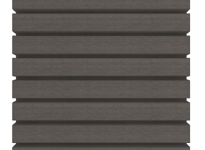 NewTechWood HKC co-extrusie Castellation PRO65 gevelbekleding, 3,3 x 18 x 290 cm, Silver Gray.