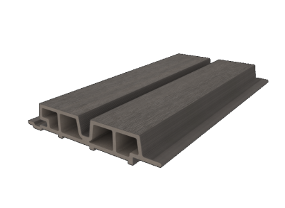 NewTechWood HKC co-extrusie Castellation PRO65 gevelbekleding, 3,3 x 18 x 290 cm, Silver Gray.