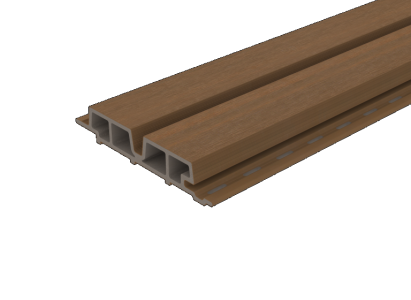 Gevelbekleding castellation PRO65 | 3,3 x 18 cm | Teak