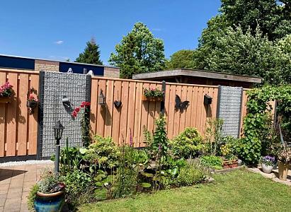 Douglas tuinscherm | 19 planks | 180x180 cm | 16x140 mm