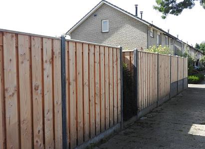 Douglas tuinscherm | 21 planks | 180x180 cm | 16x140 mm