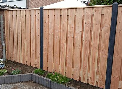 Douglas tuinscherm | 21 planks | 180x180 cm | 16x140 mm